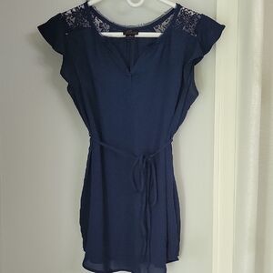 Motherhood Navy Blue Maternity Dress